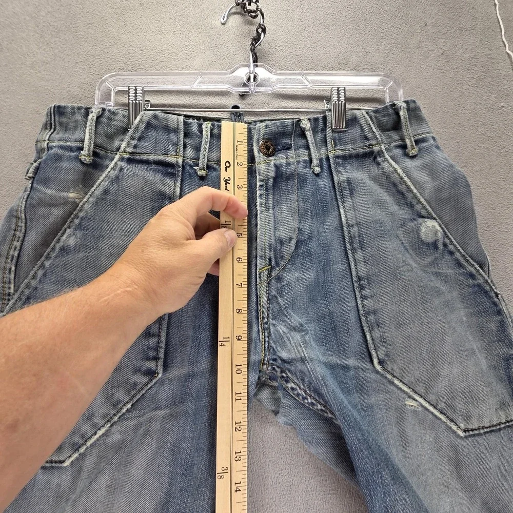 Vintage Levis Engineered Jeans Mens Blue Buckle Back Honeycomb Fits 32x31